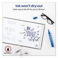 Avery MARKS A LOT Large Desk-Style Permanent Marker, Broad Chisel Tip, Blue, Dozen (8886)