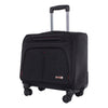 Swiss Mobility Purpose Overnight Business Case On Spinner Wheels, Fits Devices Up to 15.6", Polyester, 9.5 x 9.5 x 17.5, Black