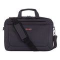 Swiss Mobility Cadence 2 Section Briefcase, Fits Devices Up to 15.6", Polyester, 4.5 x 4.5 x 16, Charcoal