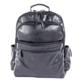 Swiss Mobility Valais Backpack, Fits Devices Up to 15.6", Leather, 5.5 x 5.5 x 16.5, Black