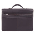 Swiss Mobility Milestone Briefcase, Fits Devices Up to 15.6", Leather, 5 x 5 x 12, Brown