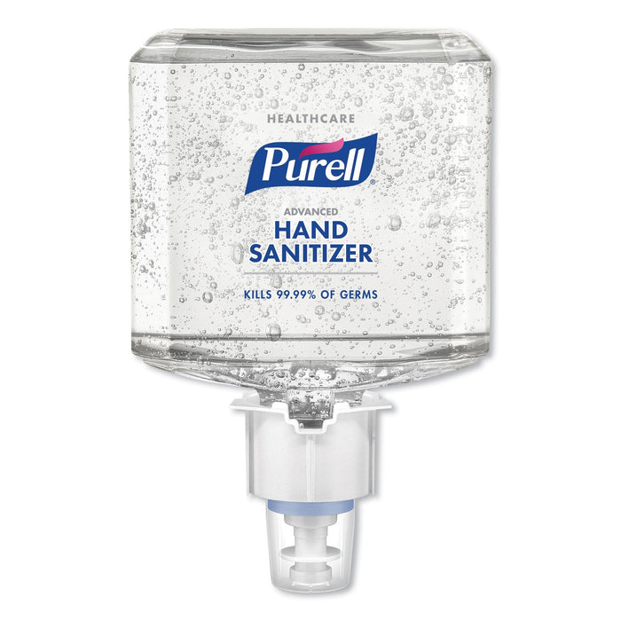 PURELL Advanced Gel Hand Sanitizer Refill, 1,200 mL, Clean Scent, For ES4 Dispensers, 2/Carton