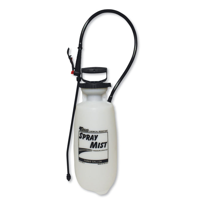 TOLCO Chemical Resistant Tank Sprayer, 3 gal, 0.63" x 30" Hose, White