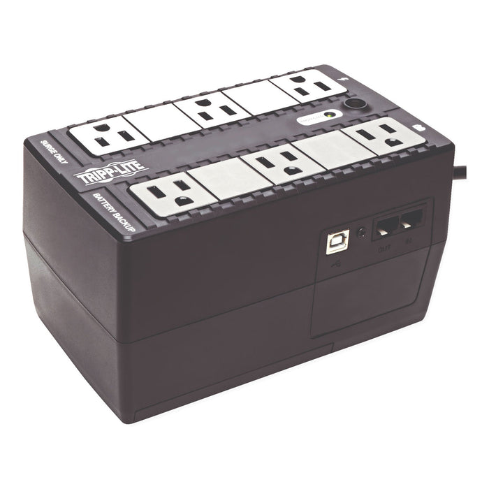 Tripp Lite Internet Office Ultra-Compact Desktop Standby UPS, 6 Outlets, 350 VA, 380 J