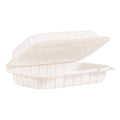 ProPlanet Hinged Lid Containers, Hoagie Container, 6.5 x 9 x 2.8, White, Plastic, 200/Carton