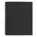 Cambridge Wirebound Business Notebook, 1 Subject, Wide/Legal Rule, Black Cover, 11 x 8.5, 80 Sheets