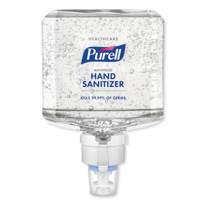 PURELL Advanced Gel Hand Sanitizer Refill, 1,200 mL, Clean Scent, For ES8 Dispensers, 2/Carton