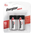 Energizer MAX Alkaline C Batteries, 1.5 V, 2/Pack
