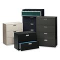 HON Brigade 600 Series Lateral File, 2 Legal/Letter-Size File Drawers, Black, 36" x 18" x 28"
