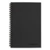 Cambridge Wirebound Business Notebook, 1 Subject, Wide/Legal Rule, Black Cover, 8 x 5, 80 Sheets