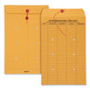 Quality Park Brown Kraft String/Button Interoffice Envelope, #98, One-Sided Five-Column Format, 31-Entries, 10 x 15, Brown Kraft, 100/CT
