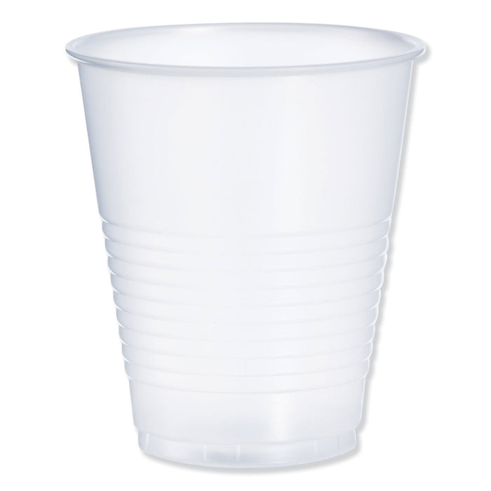Dart High-Impact Polystyrene Squat Cold Cups, 12 oz, Translucent, 50 Cups/Sleeve, 20 Sleeves/Carton