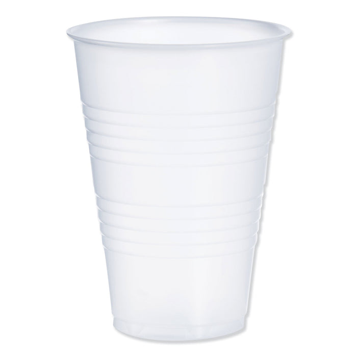 Dart High-Impact Polystyrene Cold Cups, 14 oz, Translucent, 50 Cups/Sleeve. 20 Sleeves/Carton