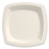 Dart Bare Eco-Forward Sugarcane Dinnerware, Plate, 6.7" dia, Ivory, 125/Pack, 8 Packs/Carton