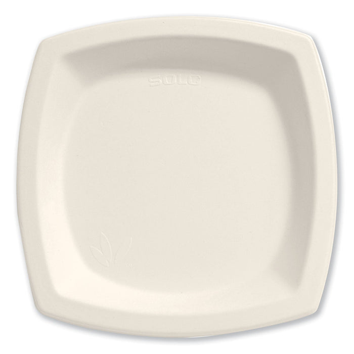 Dart Bare Eco-Forward Sugarcane Dinnerware, Plate, 6.7" dia, Ivory, 125/Pack
