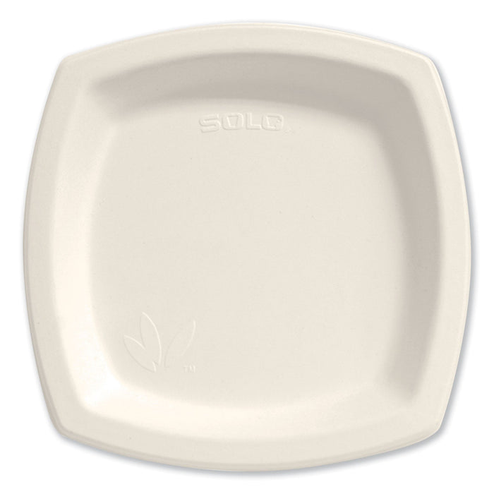 Dart Bare Eco-Forward Sugarcane Dinnerware, Plate, 8.25" dia, Ivory, 125/Pack