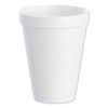 Dart Foam Drink Cups, 12 oz, White, 25/Bag, 40 Bags/Carton