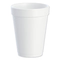 Dart Foam Drink Cups, 14 oz, White, 1,000/Carton