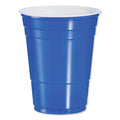 Dart Solo Plastic Party Cold Cups, 16 oz, Blue, 50/Bag, 20 Bags/Carton