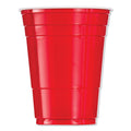 Dart Solo Plastic Party Cold Cups, 16 oz, Red, 50/Pack