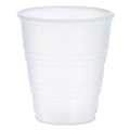 Dart High-Impact Polystyrene Cold Cups, 5 oz, Translucent, 100 Cups/Sleeve, 25 Sleeves/Carton