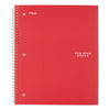 Five Star Wirebound Notebook, 1 Subject, Medium/College Rule, Red Cover, 11 x 8.5, 100 Sheets