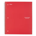 Five Star Wirebound Notebook, 1 Subject, Medium/College Rule, Red Cover, 11 x 8.5, 100 Sheets