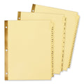 Avery Preprinted Laminated Tab Dividers with Gold Reinforced Binding Edge, 31-Tab, 1 to 31, 11 x 8.5, Buff, 1 Set