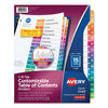 Avery Customizable TOC Ready Index Multicolor Tab Dividers, 15-Tab, 1 to 15, 11 x 8.5, White, Traditional Color Tabs, 1 Set