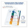 Avery Customizable Table of Contents Ready Index Dividers with Multicolor Tabs, 5-Tab, 1 to 5, 11 x 8.5, Translucent, 1 Set
