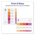 Avery Customizable Table of Contents Ready Index Dividers with Multicolor Tabs, 5-Tab, 1 to 5, 11 x 8.5, White, 3 Sets