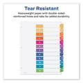 Avery Customizable TOC Ready Index Multicolor Tab Dividers, 12-Tab, 1 to 12, 11 x 8.5, White, Traditional Color Tabs, 6 Sets