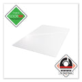 Floortex Cleartex Ultimat Polycarbonate Chair Mat for Hard Floors, 48 x 53, Clear