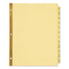 Avery Preprinted Laminated Tab Dividers with Gold Reinforced Binding Edge, 12-Tab, Jan. to Dec., 11 x 8.5, Buff, 1 Set