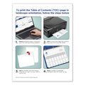 Avery Customizable TOC Ready Index Black and White Dividers, 5-Tab, 1 to 5, 11 x 8.5, 1 Set
