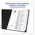 Avery Customizable TOC Ready Index Black and White Dividers, 15-Tab, 1 to 15, 11 x 8.5, 1 Set