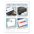 Avery Customizable Table of Contents Ready Index Dividers with Multicolor Tabs, 5-Tab, 1 to 5, 11 x 8.5, White, 3 Sets