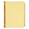 Avery Preprinted Laminated Tab Dividers with Gold Reinforced Binding Edge, 25-Tab, A to Z, 11 x 8.5, Buff, 1 Set
