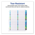 Avery Customizable TOC Ready Index Double Column Multicolor Tab Dividers, 24-Tab, 1 to 24, 11 x 8.5, White, 1 Set
