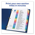 Avery Customizable TOC Ready Index Multicolor Tab Dividers, 26-Tab, A to Z, 11 x 8.5, White, Traditional Color Tabs, 1 Set