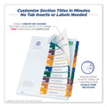 Avery Customizable Table of Contents Ready Index Dividers with Multicolor Tabs, 10-Tab, 1 to 10, 11 x 8.5, Translucent, 1 Set