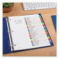 Avery Customizable TOC Ready Index Multicolor Tab Dividers, 26-Tab, A to Z, 11 x 8.5, White, Contemporary Color Tabs, 1 Set