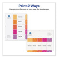 Avery Customizable TOC Ready Index Multicolor Tab Dividers, 5-Tab, 1 to 5, 11 x 8.5, White, Traditional Color Tabs, 1 Set