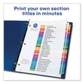 Avery Customizable Table of Contents Ready Index Dividers with Multicolor Tabs, 31-Tab, 1 to 31, 11 x 8.5, White, 1 Set