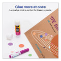 Avery Permanent Glue Stic Value Pack, 1.27 oz, Applies White, Dries Clear, 6/Pack