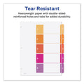Avery Customizable TOC Ready Index Multicolor Tab Dividers, Uncollated, 5-Tab, 1 to 5, 11 x 8.5, White, 24 Sets