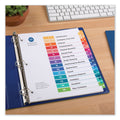 Avery Customizable TOC Ready Index Multicolor Tab Dividers, 15-Tab, 1 to 15, 11 x 8.5, White, Traditional Color Tabs, 6 Sets
