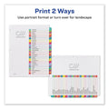 Avery Customizable TOC Ready Index Multicolor Tab Dividers, 31-Tab, 1 to 31, 11 x 8.5, White, Contemporary Color Tabs, 1 Set