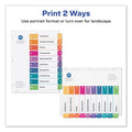 Avery Customizable TOC Ready Index Multicolor Tab Dividers, 10-Tab, 1 to 10, 11 x 8.5, White, Traditional Color Tabs, 1 Set