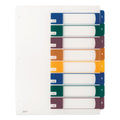 Avery Customizable Table of Contents Ready Index Dividers with Multicolor Tabs, 8-Tab, 1 to 8, 11 x 8.5, Translucent, 1 Set